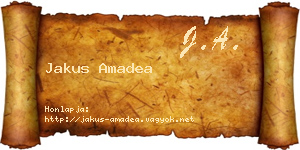 Jakus Amadea névjegykártya